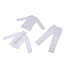 1/6 Men's White Clothes Suit Full Set Fit 12 inches ZY Toys Action Figure Body