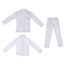 1/6 Men's White Clothes Suit Full Set Fit 12 inches ZY Toys Action Figure Body