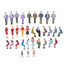 HO Plastic Painted People Action Figure 1/25 Scale for Street Layout Scene