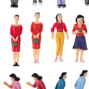 HO Plastic Painted People Action Figure 1/25 Scale for Street Layout Scene