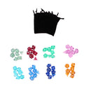 8 Pack Polyhedral Dice Set D4 D6 D8 D10 D12 D20 for DND Game with Black Bags