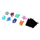 8 Pack Polyhedral Dice Set D4 D6 D8 D10 D12 D20 for DND Game with Black Bags