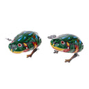 A Pair Of Clockwork Cartoon Frog Jumping Frog Toy Wind Up Toy Classic Toy