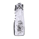 1/6 Scale Women White Cheongsam Dress Clothes Fit 12inches Female Action Figure Body