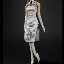 1/6 Scale Women White Cheongsam Dress Clothes Fit 12inches Female Action Figure Body