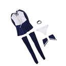 1:6 Female Model Clothes Sailor Suit Skirt Stockings Briefs Bow Tie Cuffs Set for 12 inch Action Figure