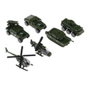 Military Vehicles Model Cars Tank Attack Helicopter Panzer Kids Pocket Toy
