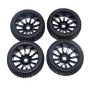 4Pcs Racing RC 1/8 Off-Road Car Buggy 17mm Hub Wheels and Tires 4 Pieces for HSP HPI