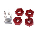 4 Pieces Aluminum 5.0 Wheel Hex 12mm Drive Hubs With Pins Screws For RC Car