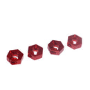 4 Pieces Aluminum 5.0 Wheel Hex 12mm Drive Hubs With Pins Screws For RC Car