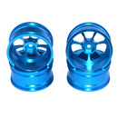 Pack of 4 Rims Wheel Hubs 1/10 RC Drift Car Wheel Hubs Aluminum Wheel Rims