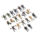 20 Pcs 1:43 Scale Simulation Military Figures Model Soldiers Model Kids Toy
