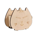 Fortune Cat Design Pencil Pen Holder Storage Box for Student School Supplies