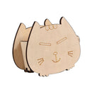 Fortune Cat Design Pencil Pen Holder Storage Box for Student School Supplies