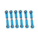 6 Pieces Adjustable For WLtoys A959 Alloy Aluminum Linkages Pull Rod Parts