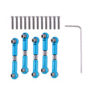 6 Pieces Adjustable For WLtoys A959 Alloy Aluminum Linkages Pull Rod Parts