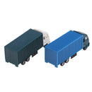 2x 1:100 Painted Model Car Container Truck Figure Layout Architecture Parts
