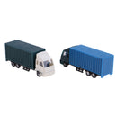 2x 1:100 Painted Model Car Container Truck Figure Layout Architecture Parts