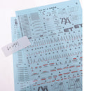 1Pc 17 x 12cm Water Slide Paper Decal Sticker for Gundam Model DIY Accessory