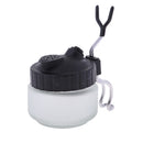 Airbrush Cleaner Cleaning Pot Glass Holder Clean Paint Jar Bottle Filter