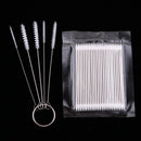 Spray Pen Cleaning Brushes & Cotton Swabs Set Maintenance Tool for Airbrush