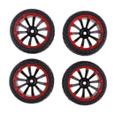 4Pcs Rubber RC Racing Tires Car On Road Wheel Rim for 1/10 HSP HPI Redcat Traxxas