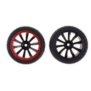 4Pcs Rubber RC Racing Tires Car On Road Wheel Rim for 1/10 HSP HPI Redcat Traxxas