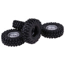 4 Pcs 1/10 RC Monster Trucks Rubber Tire Tyres for Axial SCX10 D90 C001 Cars