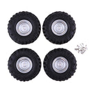 4 Pcs 1/10 RC Monster Trucks Rubber Tire Tyres for Axial SCX10 D90 C001 Cars