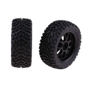 4 Pieces Rubber RC 1/10 Car Wheel Rim Tires Set for HSP Redcat Traxxas HPI