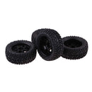 4 Pieces Rubber RC 1/10 Car Wheel Rim Tires Set for HSP Redcat Traxxas HPI
