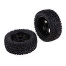 4 Pieces Rubber RC 1/10 Car Wheel Rim Tires Set for HSP Redcat Traxxas HPI