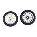 4Pcs RC 1/10 Racing Car Tires with Wheel Rim Set for HSP Redcat Traxxas HPI