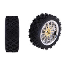 4Pcs RC 1/10 Racing Car Tires with Wheel Rim Set for HSP Redcat Traxxas HPI