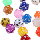 25 Pcs Polyhedral D20 Dice For TRPG Game Dungeons And Dragons Random Color