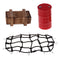 1/10 RC Crawler Car Roof Rack Fixed Luggage Net & Mini Oil Tank & Crate