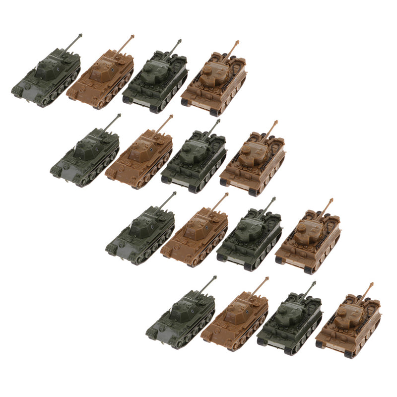 1/144 Kids German Panzerkampfwagen VI Ausf. E Tiger I Model Toy 4D 16x Craft