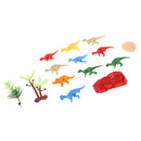 14 Set Jurassic Scenry Dinosaur Model Scenery Accessories Dinosaur Egg Green Forest Model