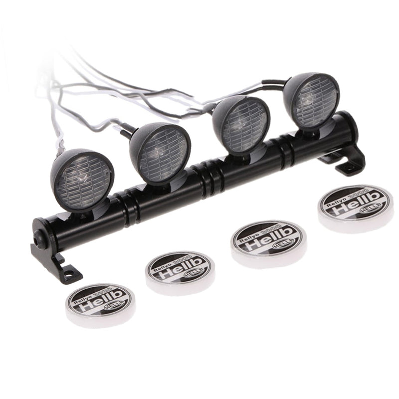 1/10 RC Car Round LED Light Bar for HSP Redcat Axial SCX10 TRX-4 RC4WD D90