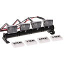 1/10 RC Car White 4 LED Light Bar for HSP Redcat Axial SCX10 TRX-4 RC4WD D90