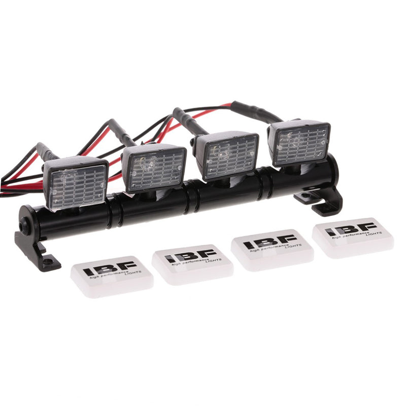 1/10 RC Car White 4 LED Light Bar for HSP Redcat Axial SCX10 TRX-4 RC4WD D90