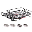 170*110*40mm Alloy Roof Rack w/ Round LED Light & Lampshade for 1/10 RC Car