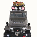 170*110*40mm Metal Roof Rack w/ Round LED Light & Lampshade for 1/10 RC Car