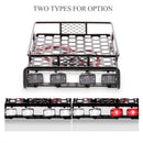 170*110*40mm Alloy Roof Rack w/ Square LED Light & Lampshade for 1/10 RC Car