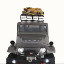 170*110*40mm Alloy Roof Rack w/ Square LED Light & Lampshade for 1/10 RC Car