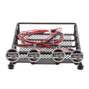 155*110*40mm Metal Roof Rack w/ Round LED Light & Lampshade for 1/10 RC Car