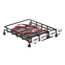 155*110*40mm Metal Roof Rack w/ Square LED Light & Lampshade for 1/10 RC Car