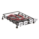 155*110*40mm Metal Roof Rack w/ Square LED Light & Lampshade for 1/10 RC Car