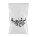 RC 1/10 Metal Roof Rack Luggage Carrier with Round LED Lights 2 White 2 Red