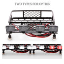 RC 1/10 Metal Roof Rack Luggage Carrier w/ 4 Square LED Light for Buggy Car